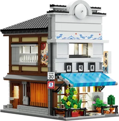 Image de CADA KLOCKI Blocs de construction - Boutique de sushis avec lumière LED - 1665 pièces C66018W