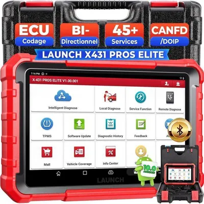 Produktbild von Diagnosegerät OBD2 - LAUNCH - X431 PROS Elite - CANFD & DoIP - Bidirektionale ECU-Programmierung - Diagnose aller Systeme
