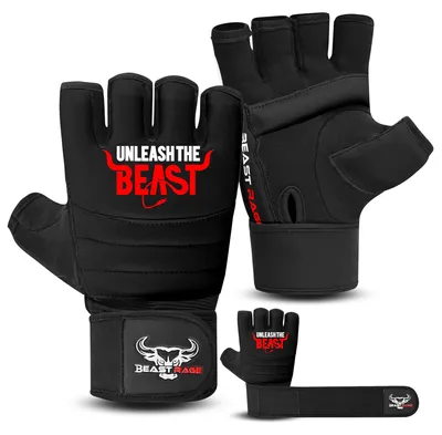 Produktbild von Boxhandschuhe Halbfinger, MMA Kickboxen, Größe 2XL, für Training und Sparring
