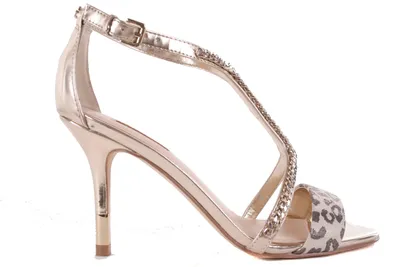 Produktbild von GUESS Damen Pumps Highheels Stilettos Riemchenpumps Gold #674