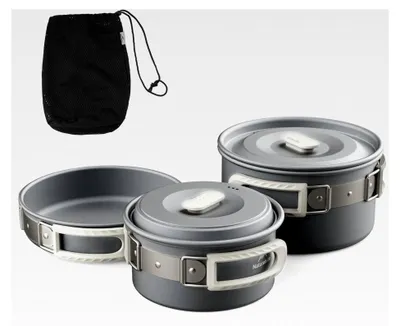 Produktbild von Camping Topfset für 2-7 Personen - Kochgeschirr für Outdoor-Aktivitäten