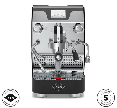 Produktbild von VBM New Domobar Super digital in schwarz mit Edelstahl Front
