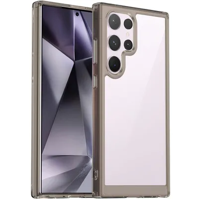 Image de Etui pour Samsung Galaxy S24 Etui de protection en silicone TPU ultra transparent et antichoc gris titane