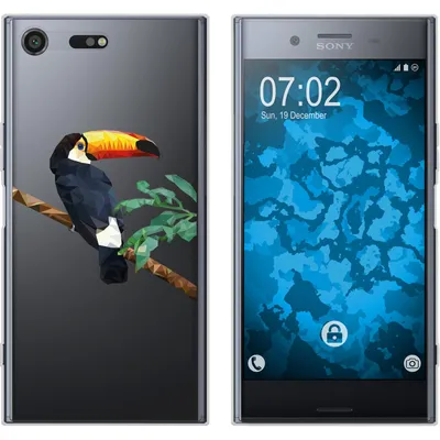 Produktbild von PhoneNatic Case kompatibel mit Sony Xperia XZ Premium Silikon-Hülle Vektor Tiere M5