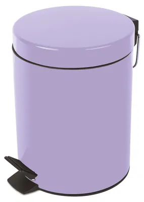 Productafbeelding van Spirella cosmetische prullenbak Sydney, lavendel, paars. Vuilnisbak, pedaalemmer, afvalbak - 5 liter