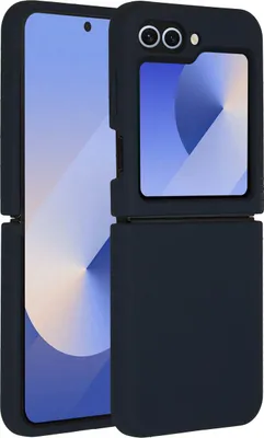 Immagine prodotto di Custodia in silicone liquido Accezz per Samsung Galaxy Z Flip 6 - Blu scuro