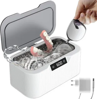 Image de Nettoyeur à ultrasons pour bijoux et prothèses dentaires, 500 ml