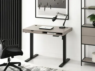 Produktbild von Schreibtisch 100 HESOL - beige / schwarz