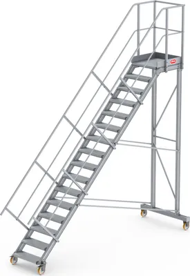 Produktbild von Altrex Podesttreppe fahrbar 45° 16 Stufen