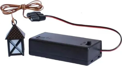 Produktbild von Puppenhaus Led Beleuchtung LED-Laternen-Set inkl. schaltbare Batteriebox - Krippenlicht