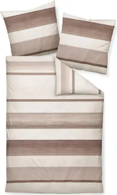 Produktbild von Janine Design Feinbiber-Bettwäsche-Garnitur DAVOS 65158 Farbe mauve Größe 135x200+80x80