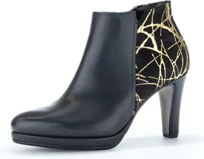 Produktbild von Gabor Stiefelette schwarz/gold 3,5