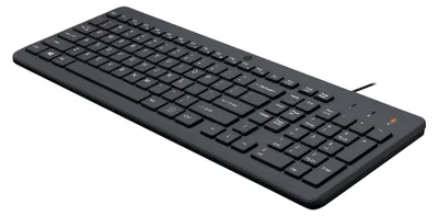 Produktbild von HP 150 Kabelgebundene Tastatur, Volle Größe (100%), Kabelgebunden, USB, Schwarz