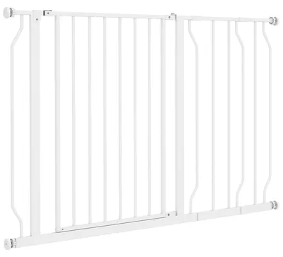Productafbeelding van Hondentuig, trapgat, 75-115 cm, witte hondendeur
