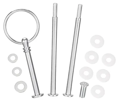 3-stöckiger Metall-Kuchenständer, schwerer Mittelgriff, 32,5 cm