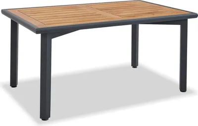 Produktbild von Skye Decor, Berlin - Anthracite, Wooden, Gartentisch, 100 % Aluminium, Anthrazit, 155 x 95 x 75 cm