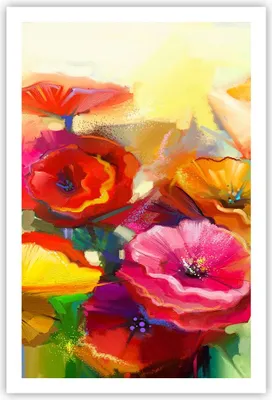Produktbild von Poster - Poster ohne Rahmen - Blumen Frühling Flora Garten - 61x91,5 cm - Wand Bild - Wanddeko - Wandbilder - Kunstposter - Wandposter - Bilder - Kunstdruck - Wanddekoration - Wandbild P2XPA61x91-2877