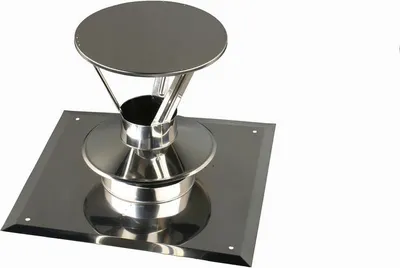 Produktbild von Dachplatte mit Schirm DN 60 einwandig Brennwert für Brennwert-/Turbokessel