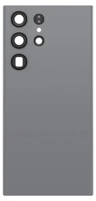 Image de Clappio, couvercle de batterie de rechange pour Galaxy S23 Ultra avec adhésif intégré, gris