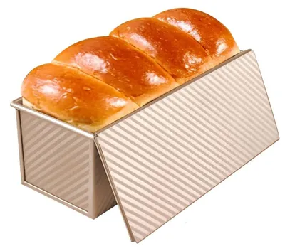 Produktbild von Caesar-Backform mit Deckel und Belüftungslöchern als Toastform mit Antihaftbeschichtung für 450 g Teig