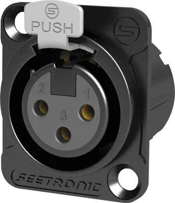 Produktbild von MK3F2CBG 3-polige XLR-Steckdose, weiblich