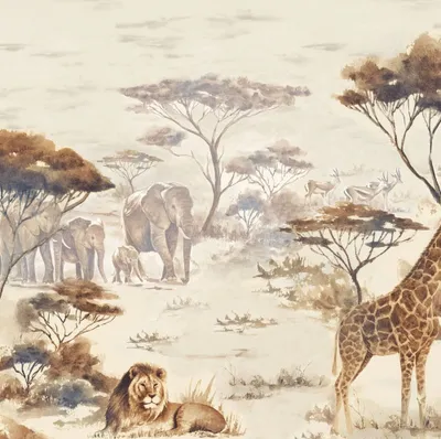 Produktbild von Fototapete 363678 Tapete Afrika 371 x 265 cm Rasch African Queen III Braun Grün