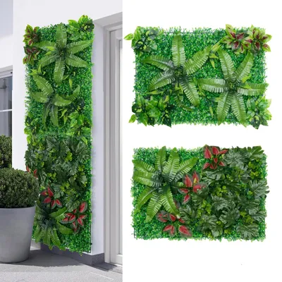 Image de Mur végétal artificiel - Panneaux muraux décoratifs pour intérieur et extérieur