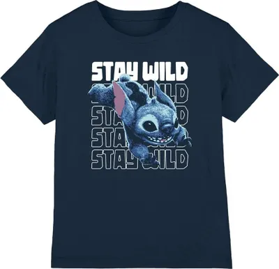 Image de Lilo & Stitch - "Stay Wild" T-Shirt pour enfants TV19873 (128) (Marine)
