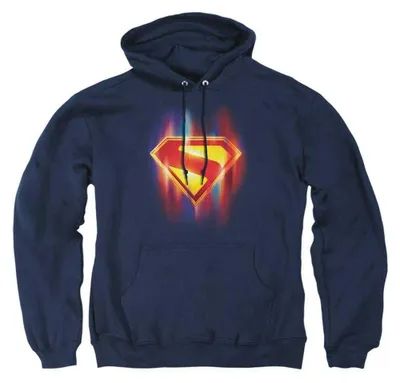 Obrázok produktu pre Mikina s kapucňou "Superman - 2025" pre pánov/dámy, uni model TV40173 (veľkosť L), farba: tmavomodrá