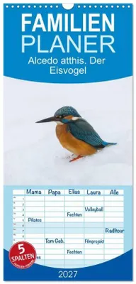 Produktbild von Familienplaner 2027 - Alcedo atthis. Der Eisvogel mit 5 Spalten (Wandkalender, 21 x 45 cm) CALVENDO
