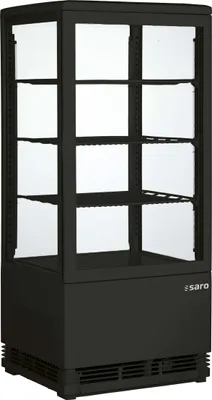 Produktbild von SARO Kühlvitrine Modell SC 80 schwarz