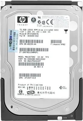 Immagine prodotto di Disco rigido HP BF07288576 73Gb 15000 Rpm 3,5" pollici SCSI 80-PIN 365699-002