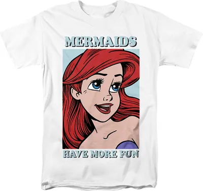 Produktbild von The Little Mermaid - "Mermaids Have More Fun" T-Shirt für Damen TV2171 (S) (Weiß)