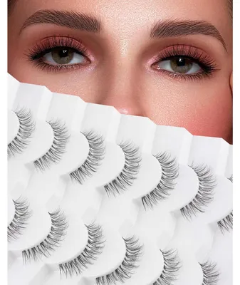 Produktbild von Künstliche Wimpern 7 Paare 10mm Natürlicher Look 3D Volumen Wispy