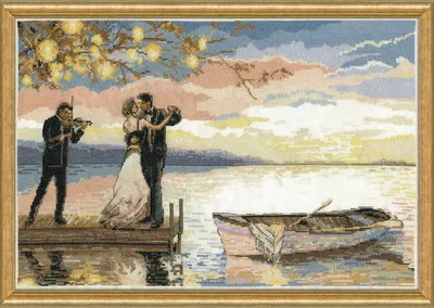 Obrázok produktu pre Balenie výšiviek krížom-krážom "Romantika v súmraku", počítanie vzoru, 30x46cm
