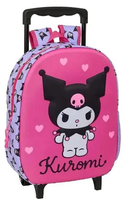 Produktbild von Safta Kuromi 3d 8.91l Rucksack Mit Rollen Rosa  Kinder Rosa One Size