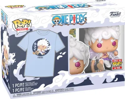 Obrázok produktu pre Funko Pop! Figurki One Piece Luffy Fifth Gear z zestawem POP & Tee - winylowa kolekcja