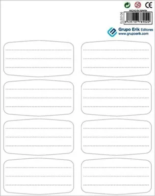 Produktbild von Erik Editores Holiday Christmas Klebeetiketten Durchsichtig  Durchsichtig One Size