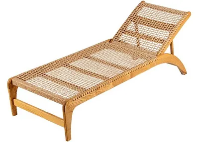 Obrázok produktu pre Pohodlné ležadlo s drevenou konštrukciou a ergonomickým dizajnom