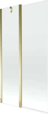 Image de Mexen Flip Pare-baignoire 1 vantail 100 x 150 cm, transparent, Or - 894-100-101-50-00
