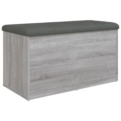 Immagine prodotto di Panca con contenitore Grey Sonoma 82x42x45 cm Materiale a base di legno