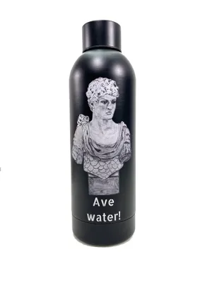 Produktbild von Ave Water Trinkflasche 800ml Edelstahl | Sportflasche mit Cäsar Kaiser Rom | Auslaufsicher & Leicht | Wiederverwendbar Wasserflasche für Büro, Schule