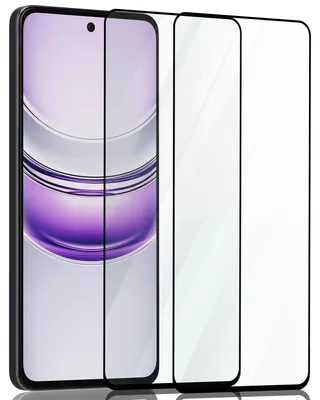 Zdjęcie produktu dla 2-pak Realme 14X Szkło ochronne na ekran - Szkło hartowane 9H - Super jakość 3D