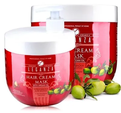 Obrázek produktu pro Leganza hair cream maska na vlasy s arganovým olejem 1000 ml