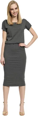 Obrázek produktu pro Dámské šaty Knielang Top Sommerkleid; Grafit/L/40