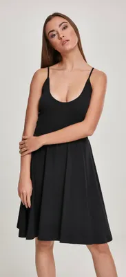 Obrázok produktu pre Urban Classics Dámske nohavice - Spaghetti Stretch Kleid schwarz - M