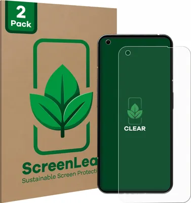 Produktbild von 2x ScreenLeaf Schutzfolie für Nothing Phone (1) nachhaltiger Displayschutz Display Schutz Folie Klar Transparent