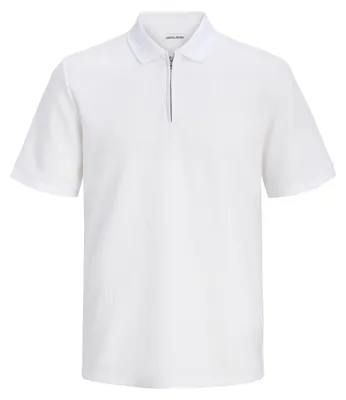 Image de JACK & JONES Polo à fermeture éclair, modèle Jjeaustin, manches courtes, collection Noos