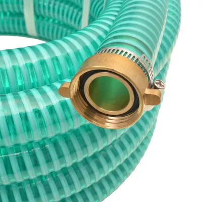 Immagine prodotto di vidaXL Tubo di aspirazione con raccordi in ottone 10 m 25 mm Verde