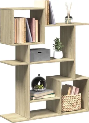 Productafbeelding van Maison Exclusive - Boekenkast als roomdivider, Sonoma-eikenhout, 92x29x112 cm, houtvezel